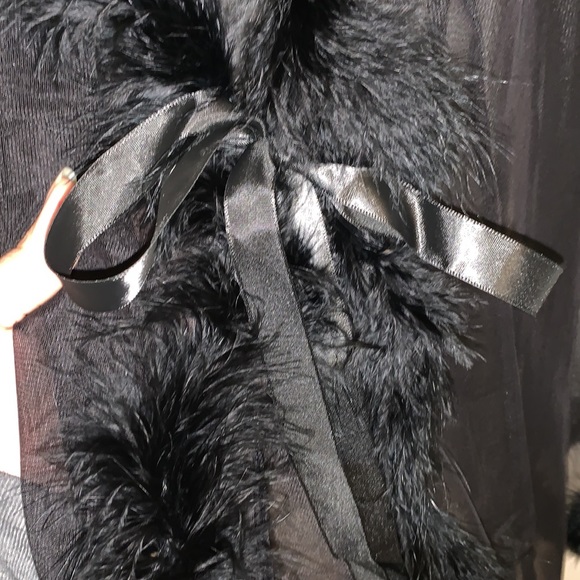 Sheer Faux Fur Robe - Picture 6 of 10